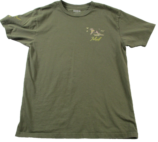 Stance Ishod Wair Real Skateboards Shirt Mens Medium Green Dog Graphic Tee 15570