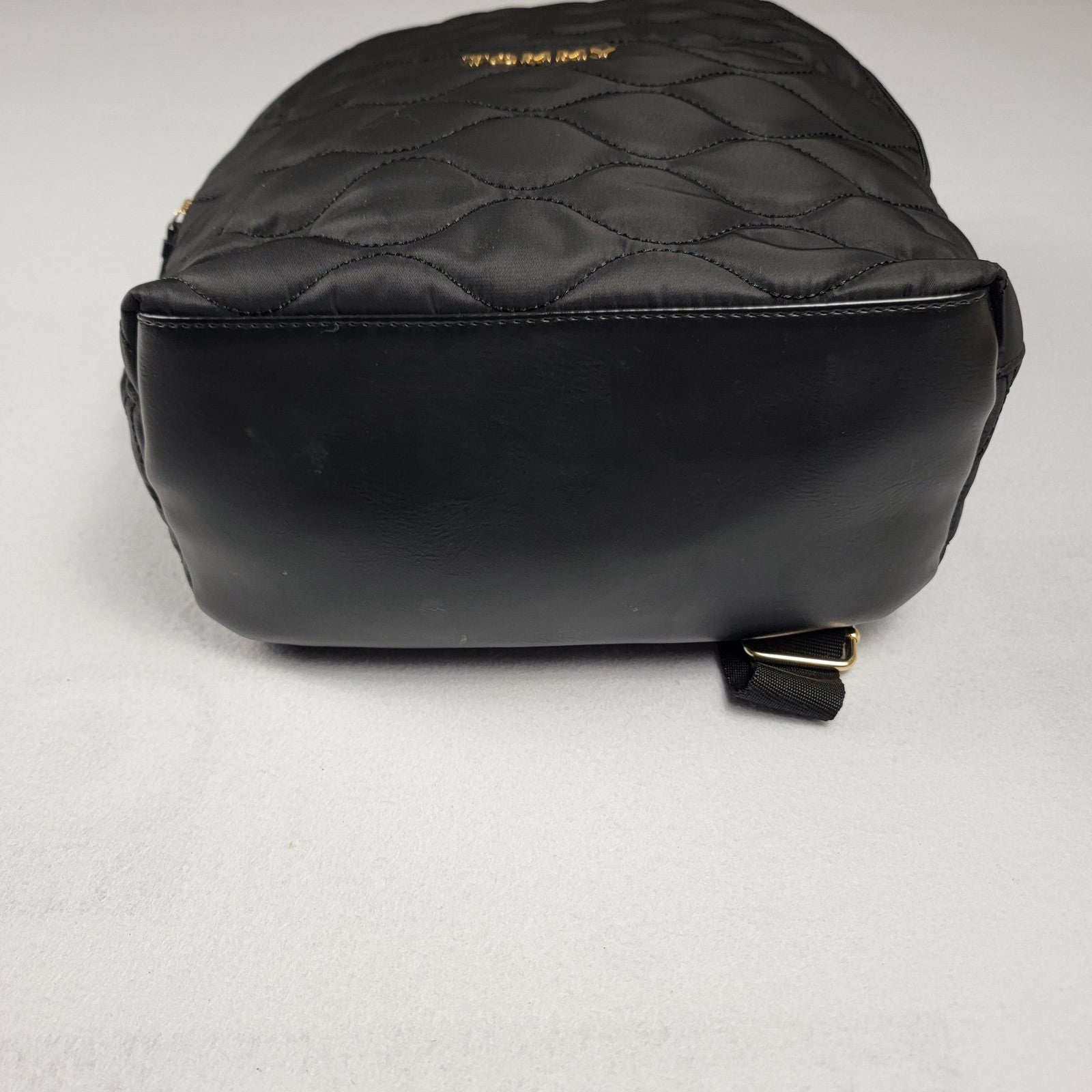 Tommy Hilfiger Backpack Womens Black Quilted Mini Bag Nylon Lightweight 69J90109