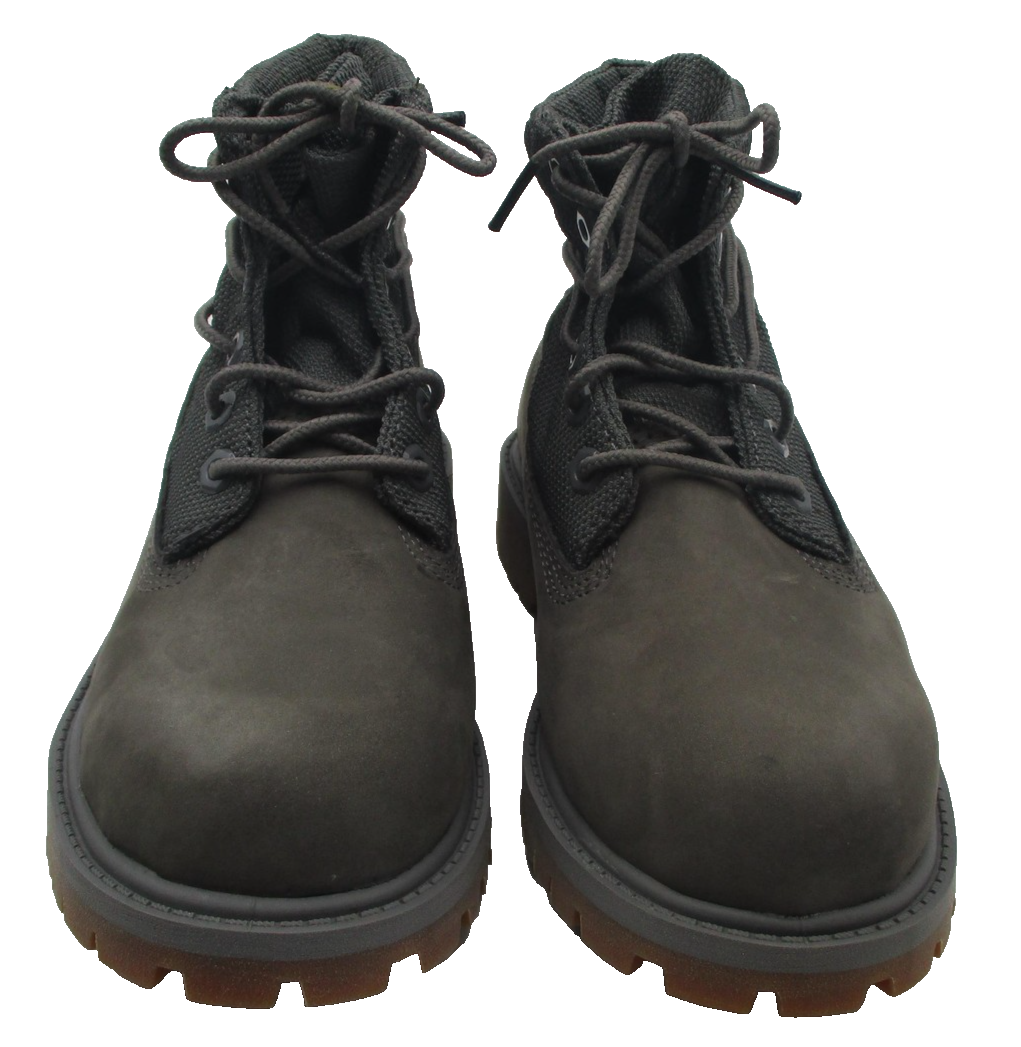 Timberland Boots Girls Size 13.5 Roll Top Grey Mono Combat Youth TB0A16C74
