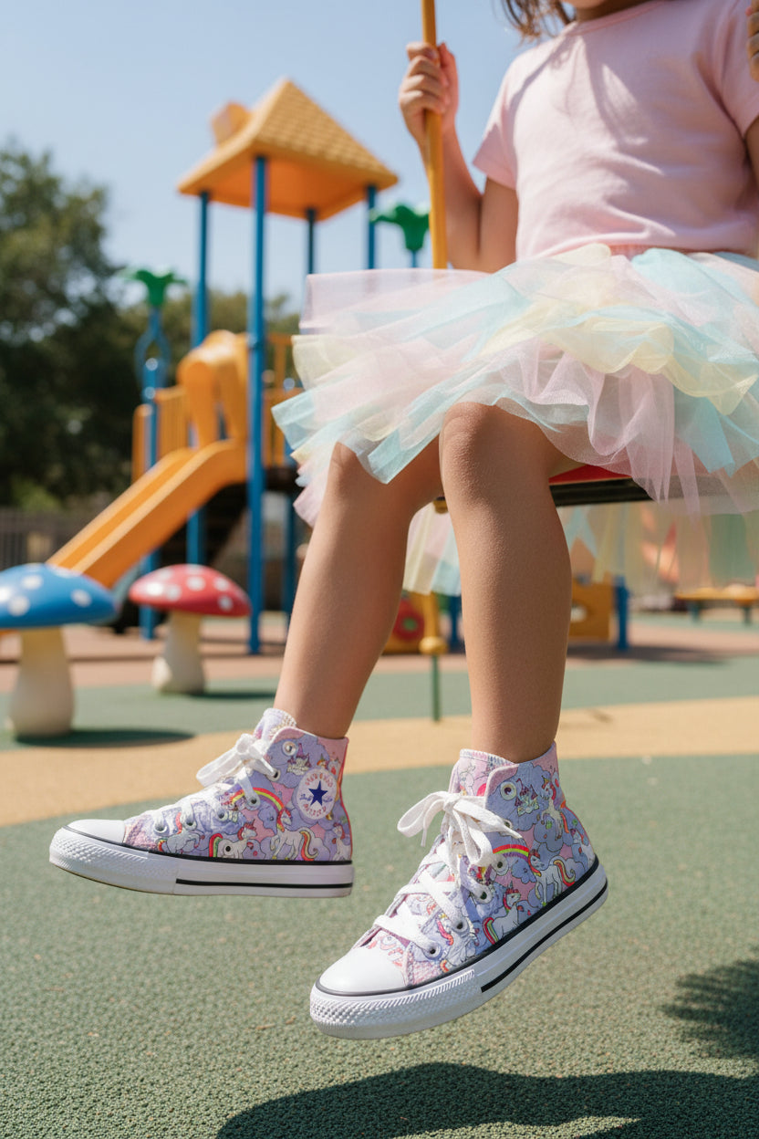 Converse Chuck Taylor All Star Shoes Kids 11.5 Unicorn High Top Sneakers 669107F1