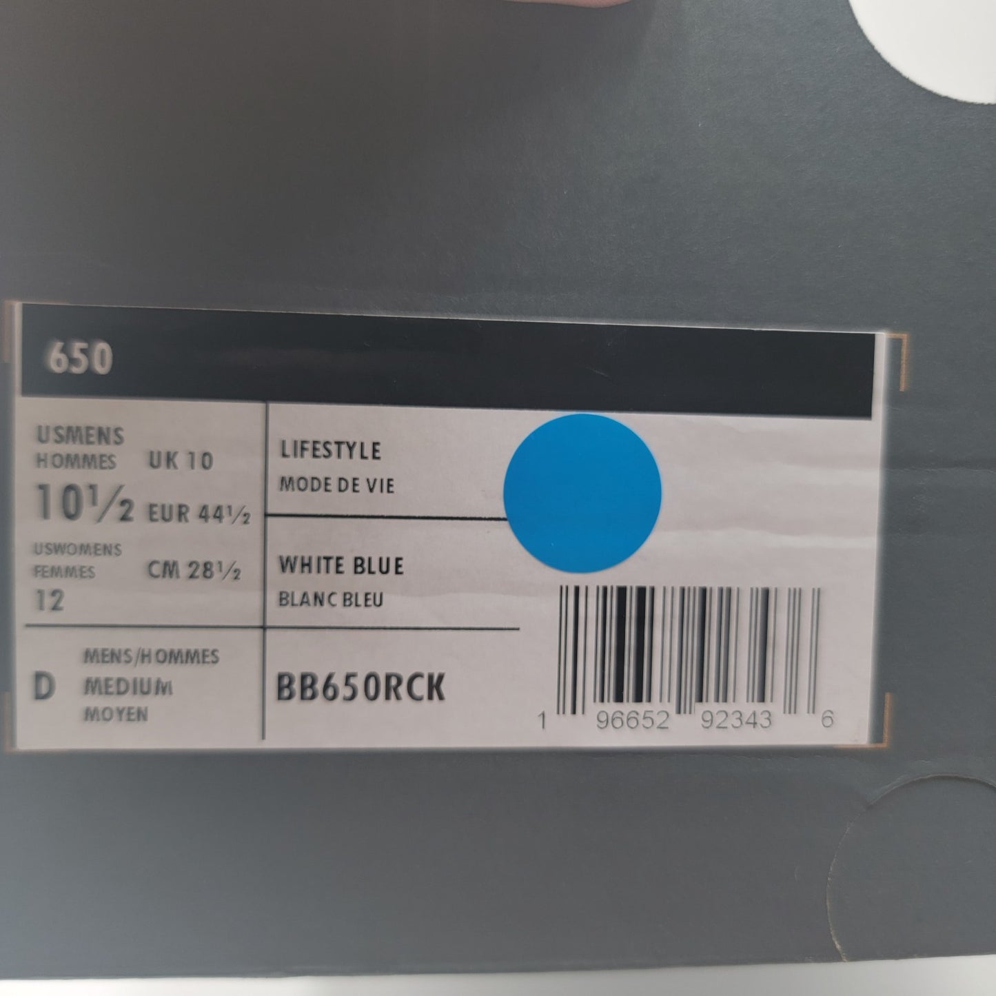 New Balance 650R BB650RCK Mens White/Blue Leather High Top Sz 10.5 New in Box8