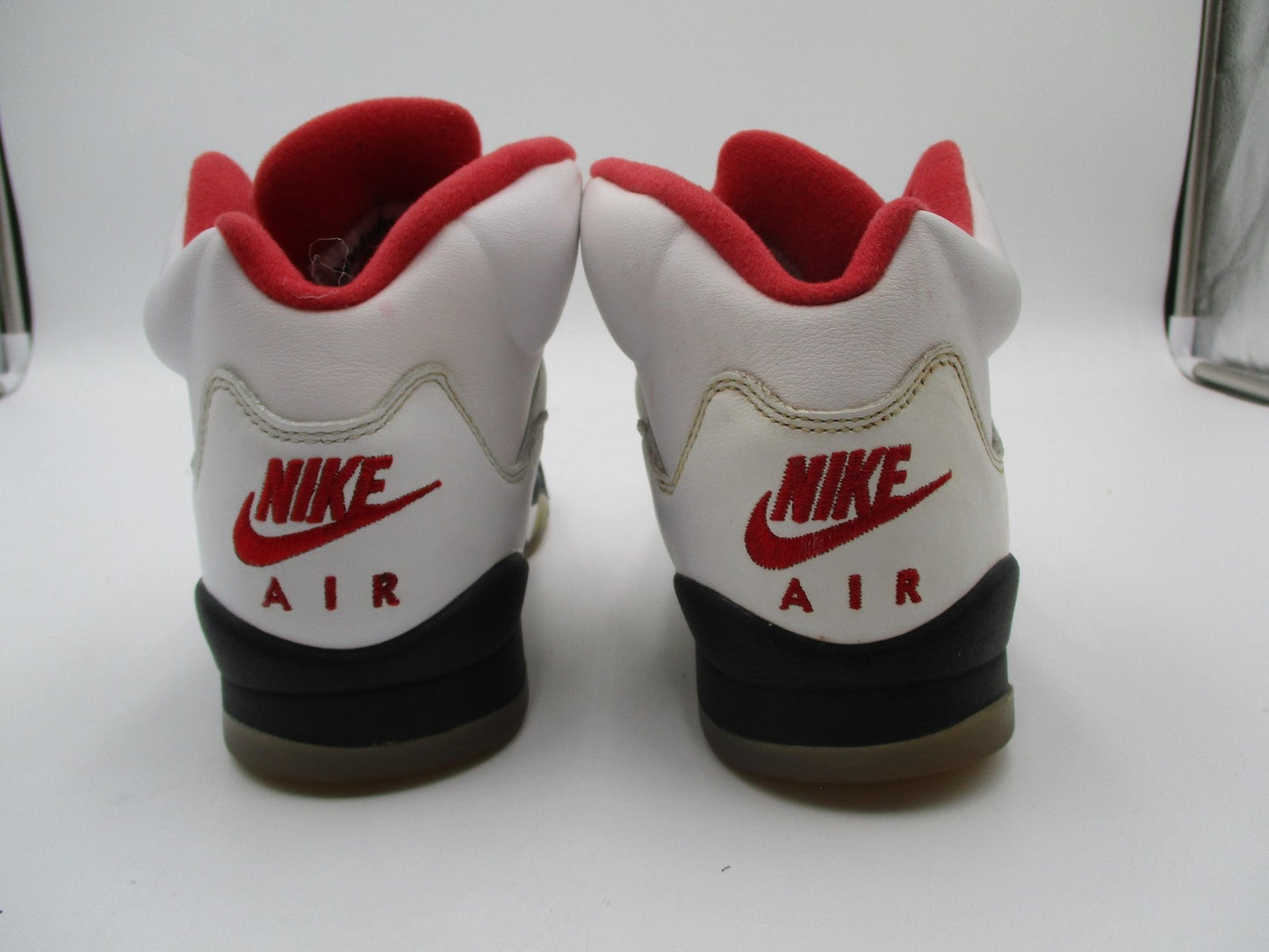 Nike Air Jordan 5 Retro Shoes Youth Size 5Y White Red Fire Red GS 440888-1019