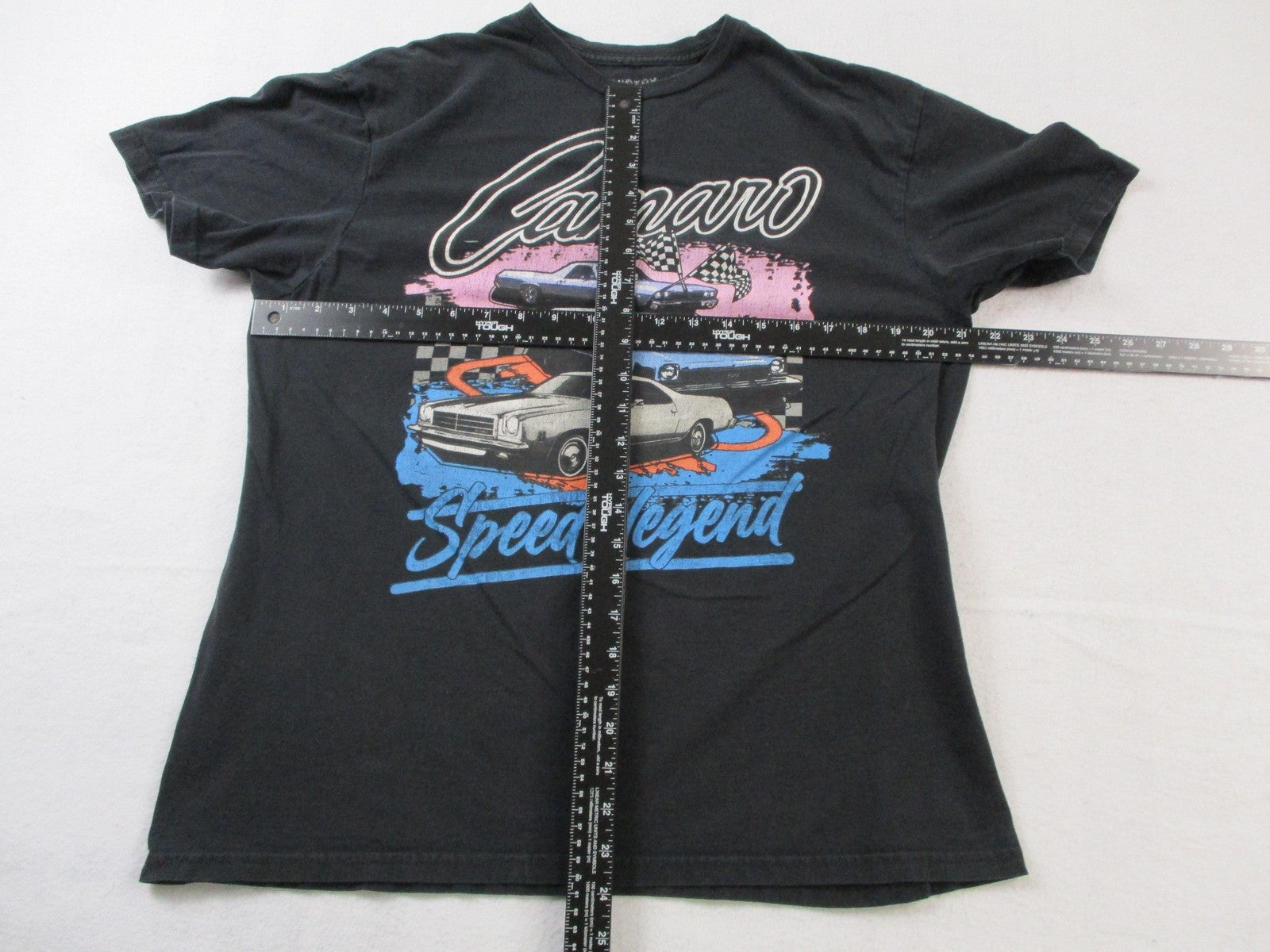 "Camaro" Speed Legend Shirt Mens Large Black Chemistry GM Muscle Car Graphic Tee5