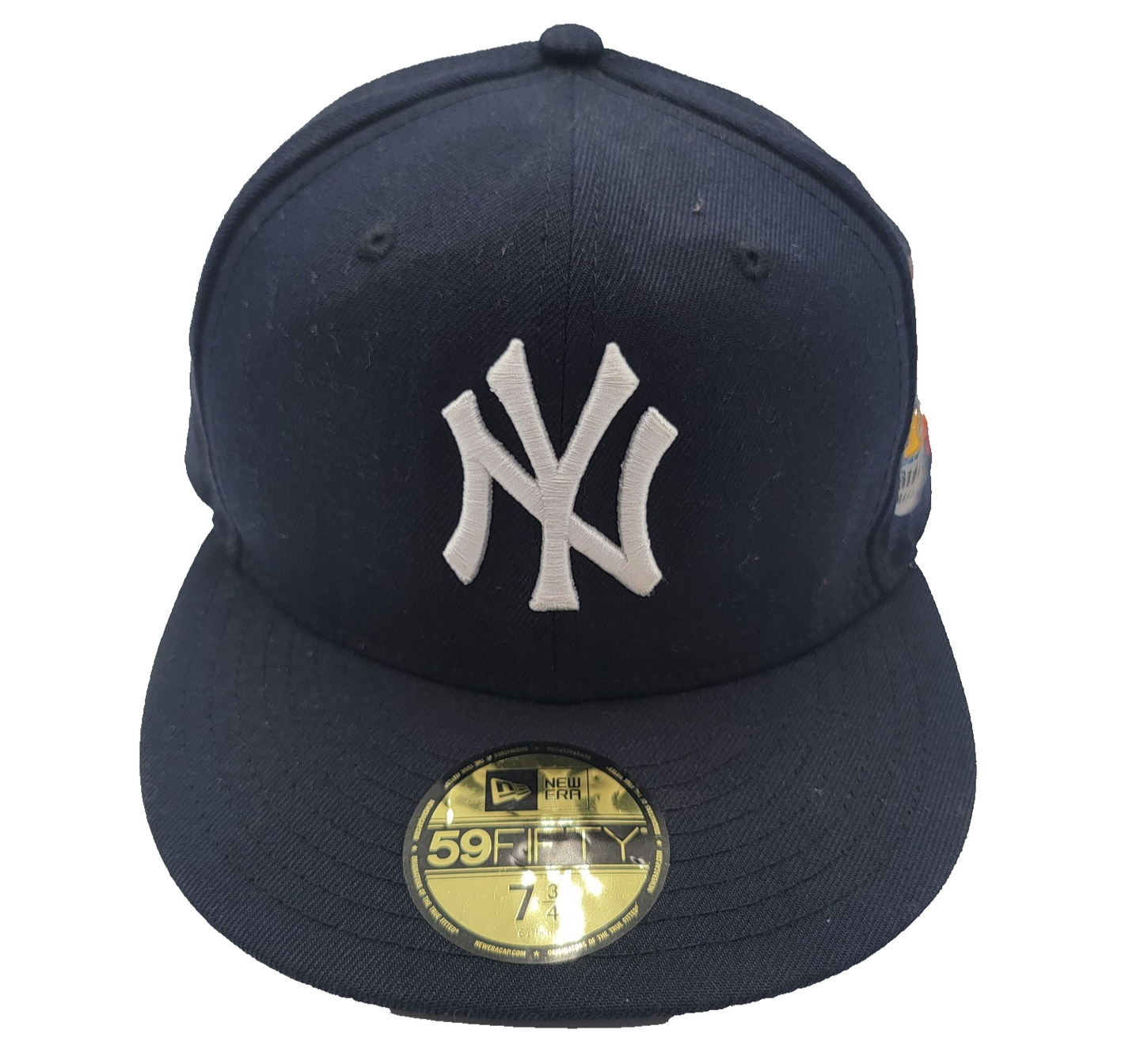 New York Yankees Hat Cap Fitted Mens 7 3/4 MLB Baseball Charlotte Tour New Era0