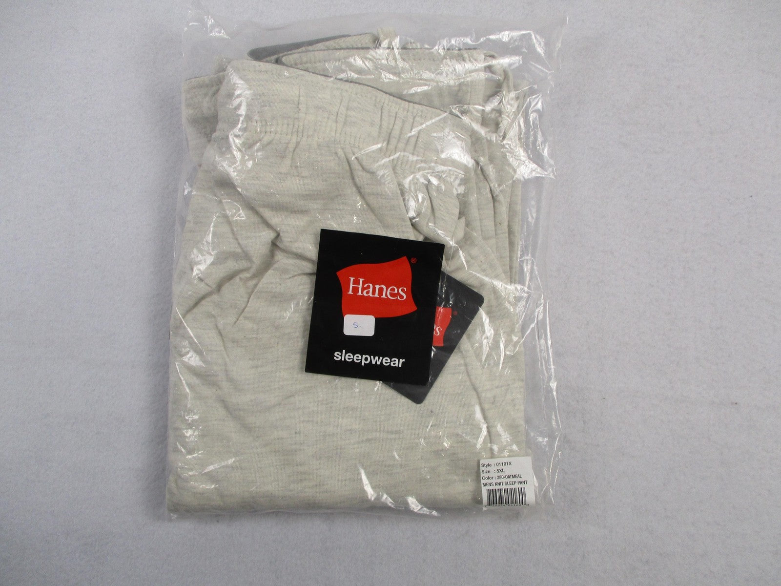 Hanes Pajama Pants Mens 5XL Beige Oatmeal Knit Sleep Lounge XTemp 01101X