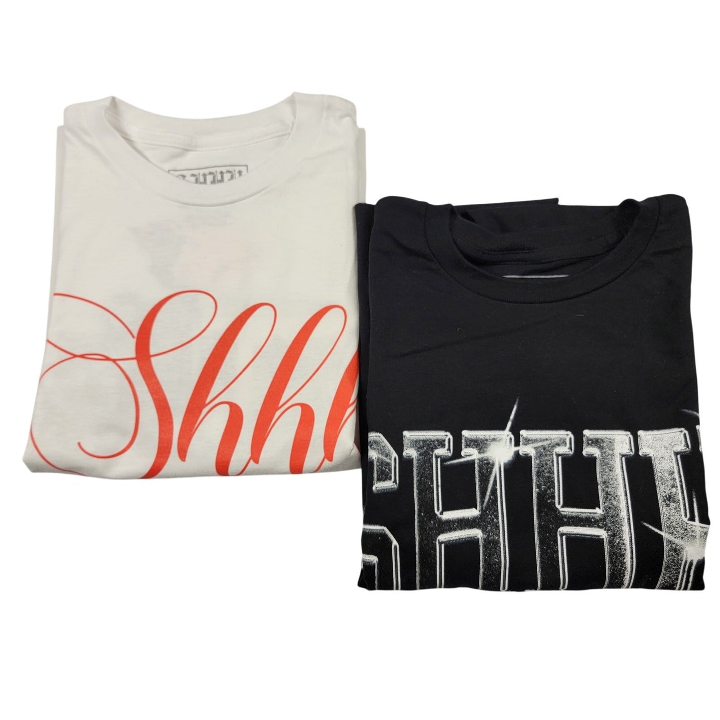Bobby Shmurda SHHH “Shhh” 2Pack TShirt Set White/Black XL New 7280