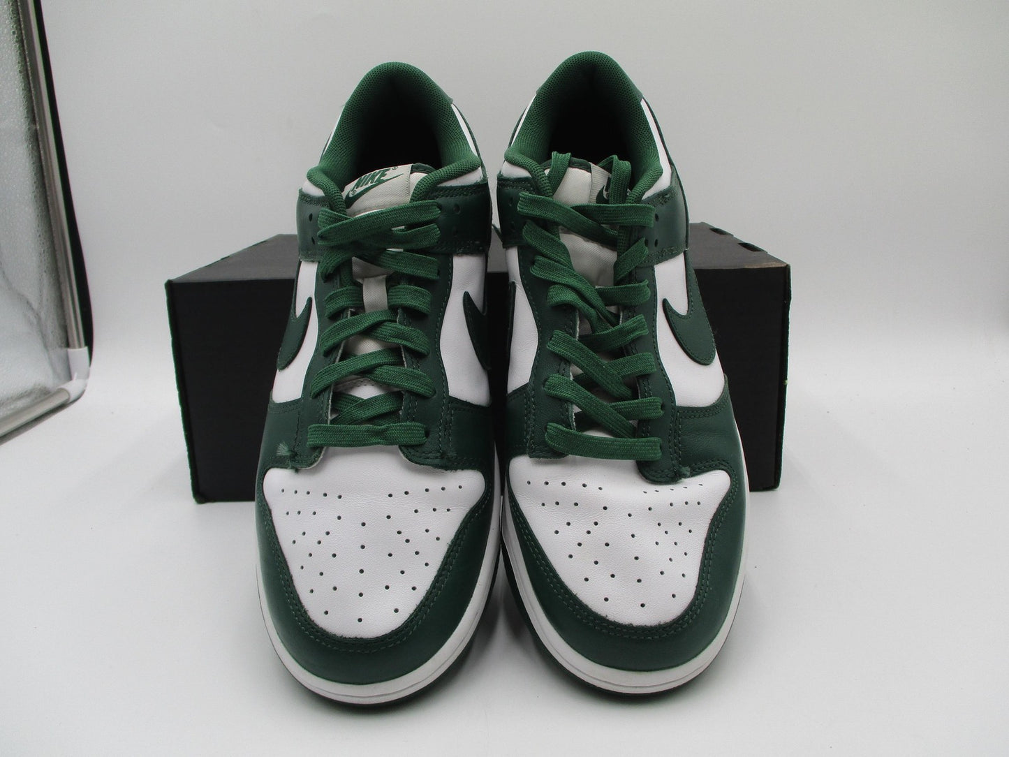 Nike Dunk Low 'Michigan State' Size 9 White Team Green Basketball DD1391101 1E94