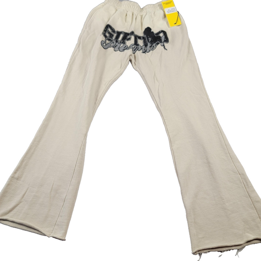 GFTD LA Gifted Presents Pants Mens Medium Wash Bone Flare Leg New Streetwear 9040
