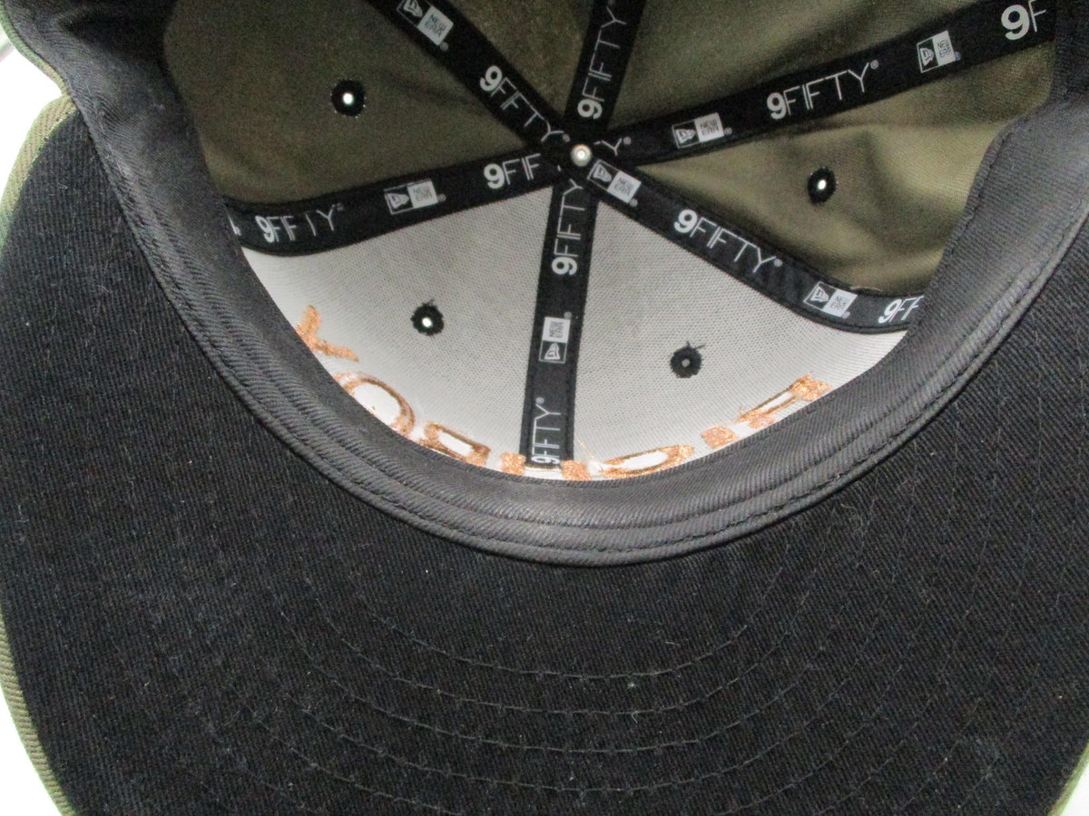 Rich Broke Boy Hat Cap Snap Back Mens One Size Green Camo New Era 9FIFTY Graphic9