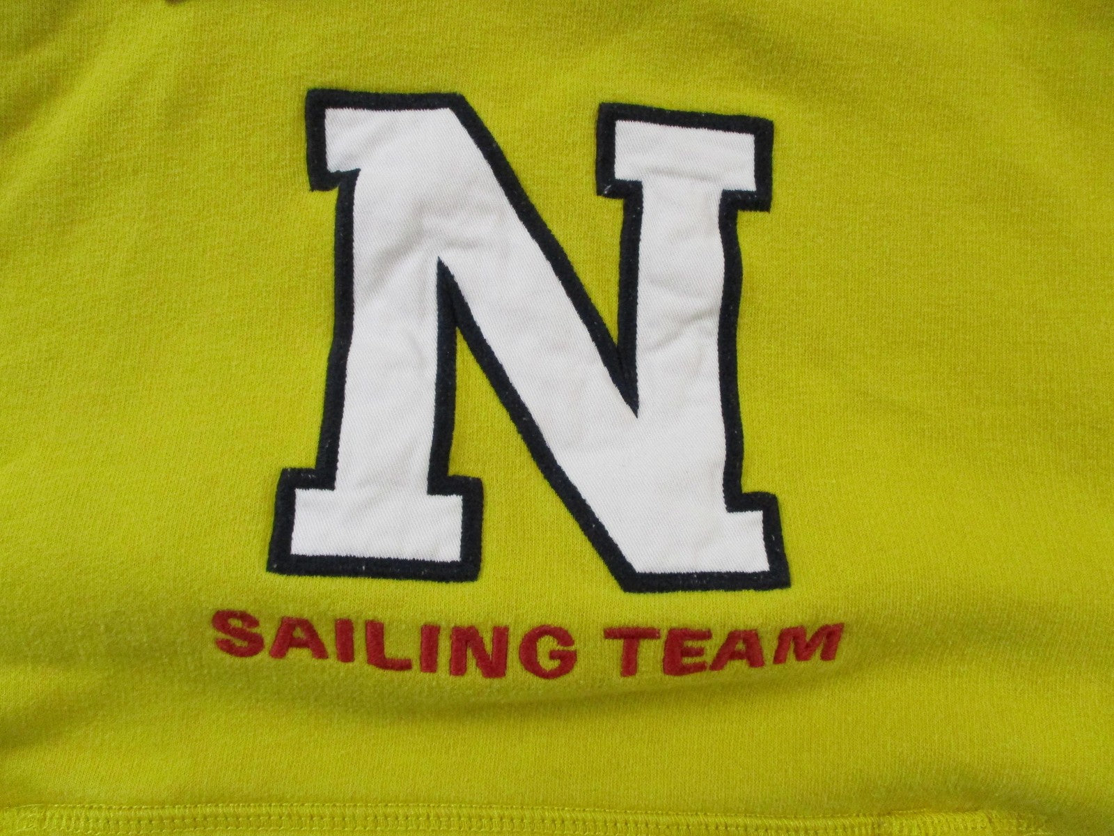 Nautica Lil Yachty Hoodie Mens Medium Yellow Sailing Team Graphic Pullover 14814