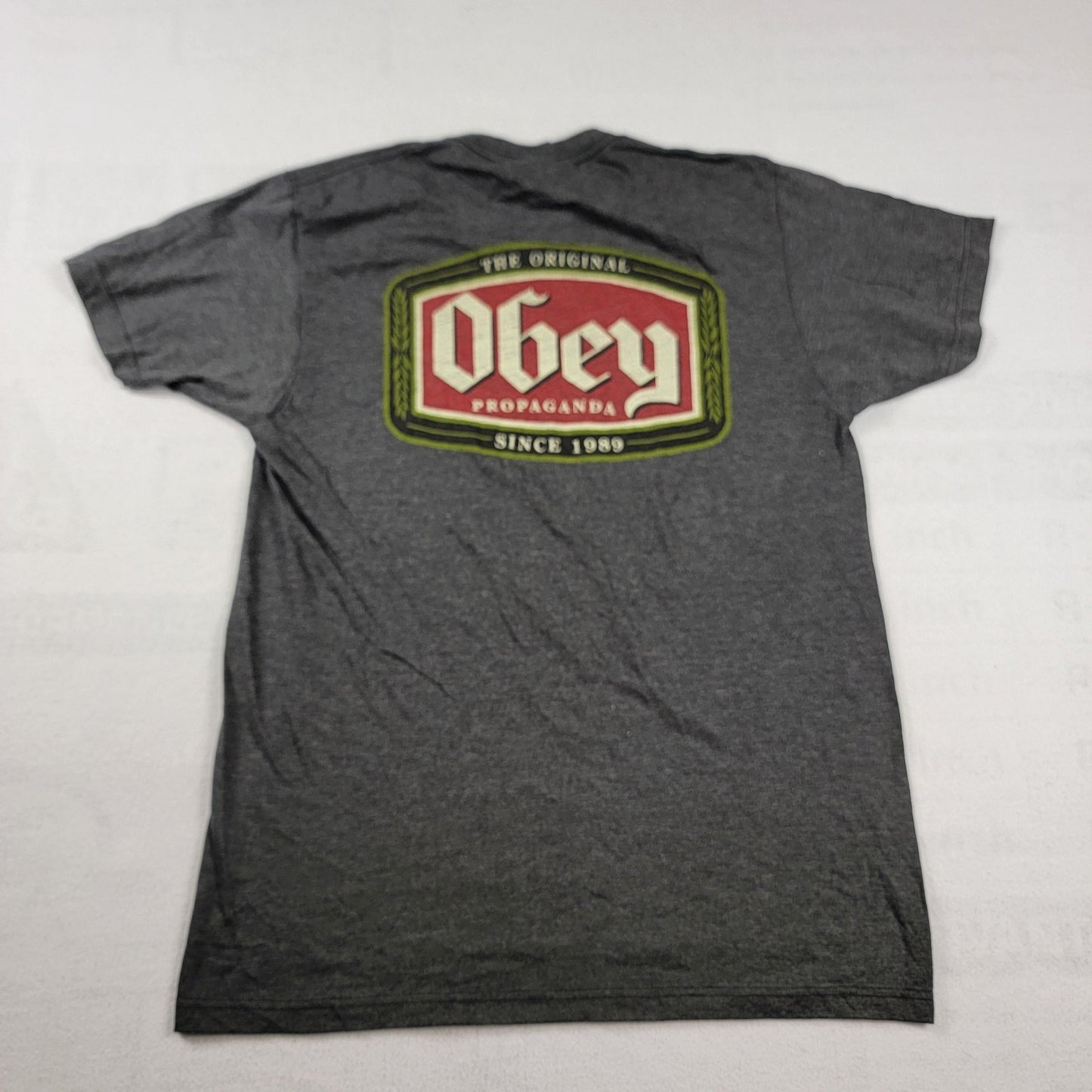 3 pack Bundle Mens Medium Graphic Obey TShirts in Black and Gray + Bonus