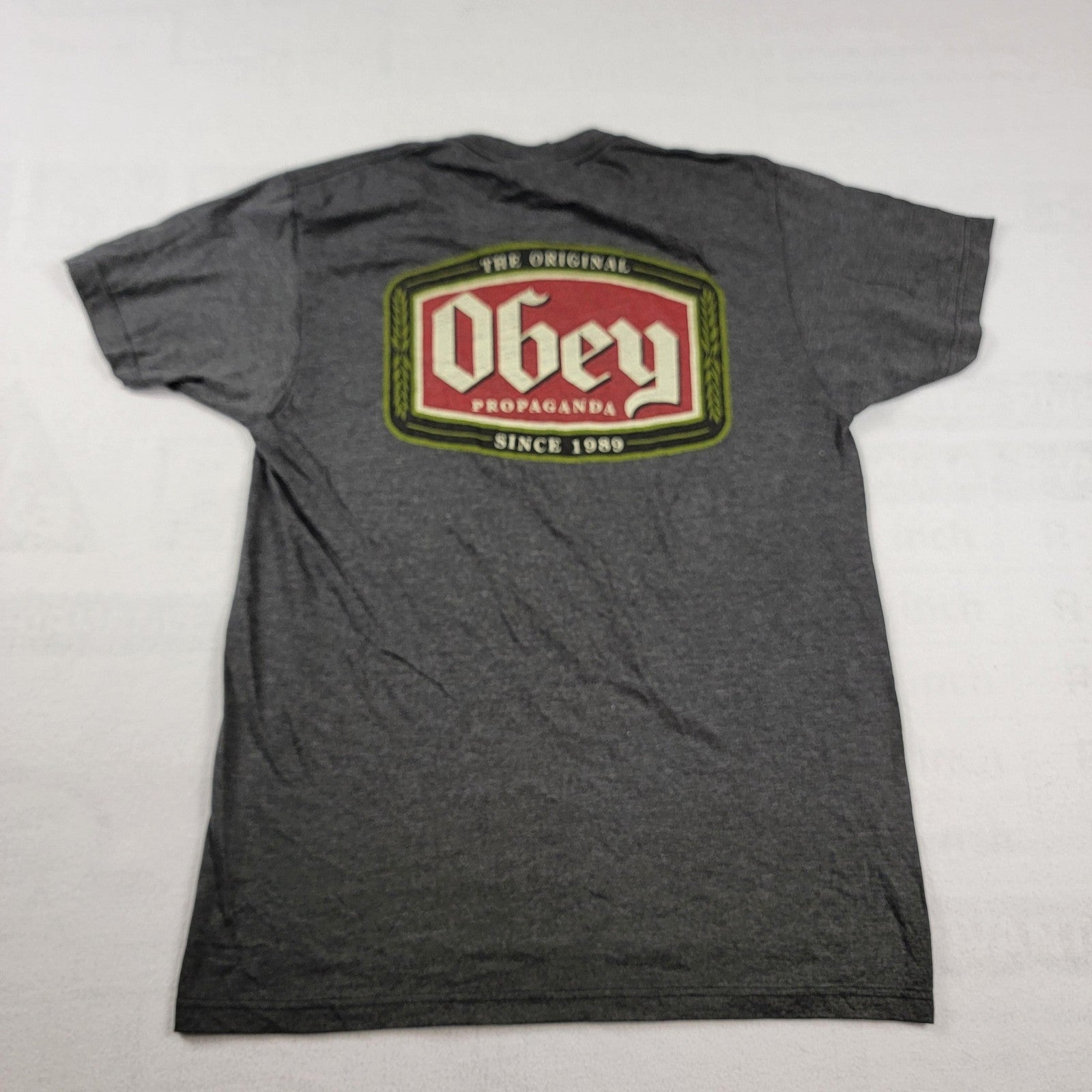 3 pack Bundle Mens Medium Graphic Obey TShirts in Black and Gray + Bonus