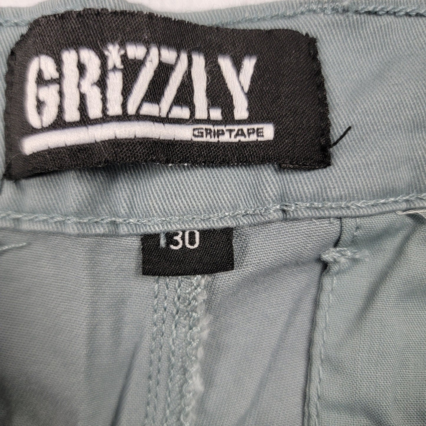 Grizzly Griptape Men’s Chino Shorts Size 30 Sage Green Casual Skatewear NWT2
