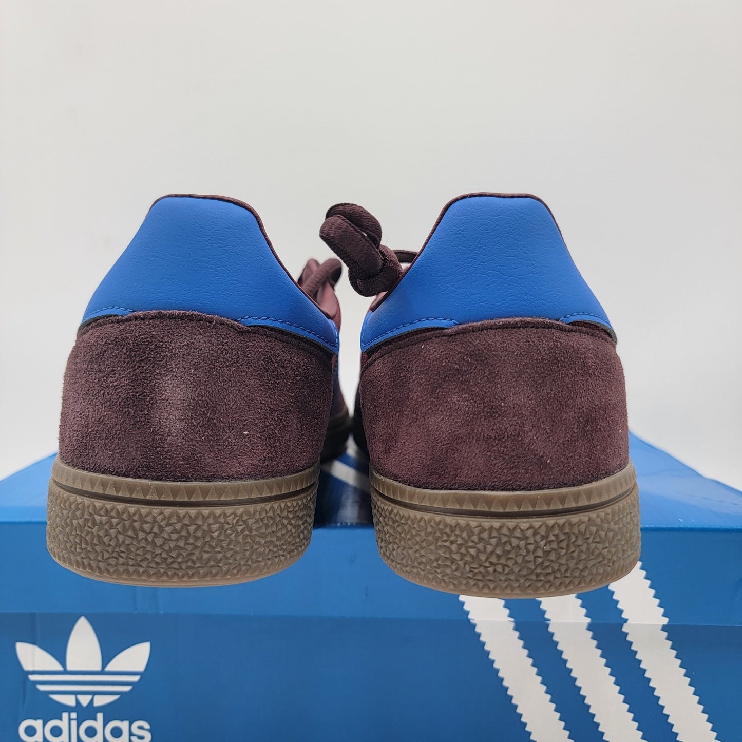 Adidas Handball Spezial Mens Shoes Size 9, Color: Burgundy/Royal Blue UF95304