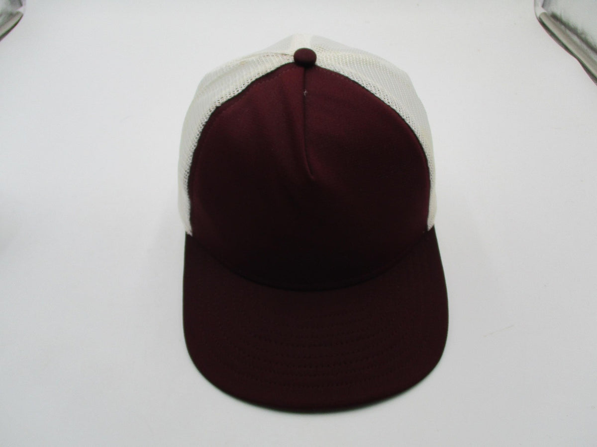 MacGregor Hat Cap Snap Back Mens One Size Red White Mesh Trucker Baseball7