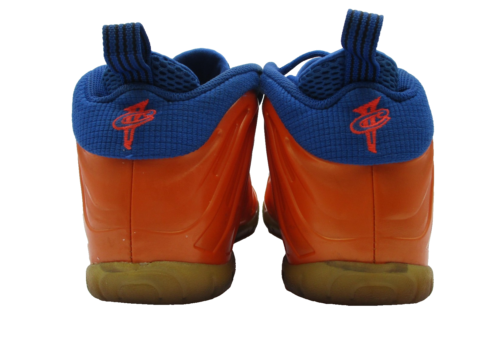 Nike Little Posite One NY Knicks Size 7Y Orange Blue Foamposite 644791800 1O65