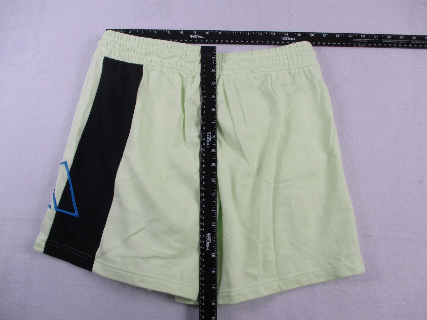 Adidas Hoop York City Basketball Shorts Womens L Lime Green Terry HB0690