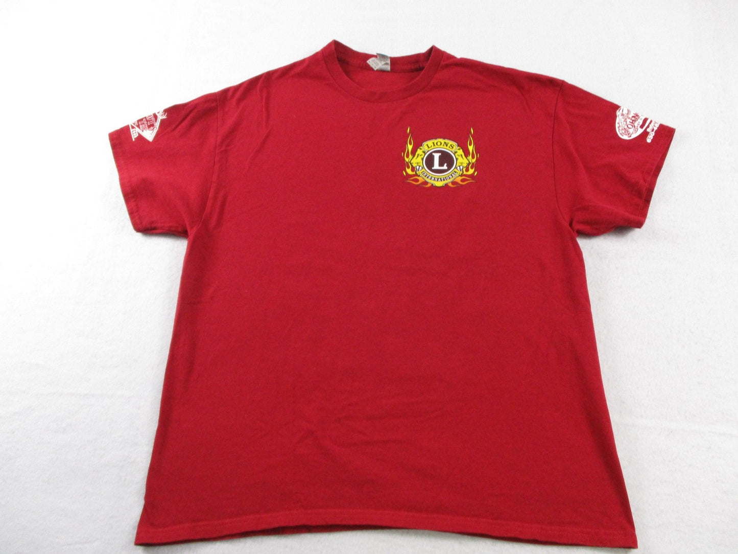 Elburn Fall Classic Car Show Shirt Mens XL Red Lions Club 2024 Tee Illinois0