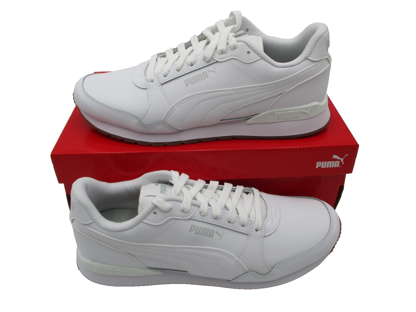 Puma ST Runner V3 L Shoes Mens Size 11 White Gum Sneakers SoftFoam+ 384855052
