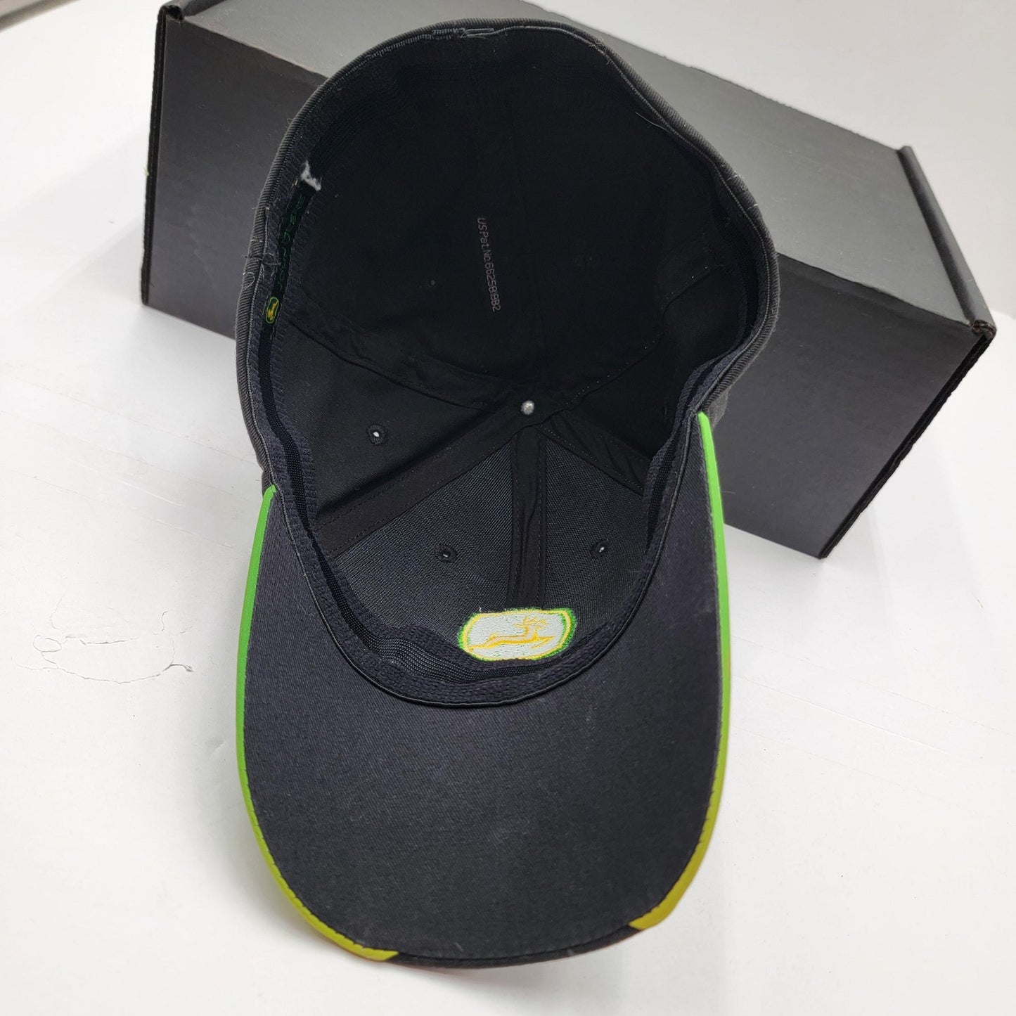 John Deere Hat Cap Snap Back Black Green Embroidered Mens Tractor Farming Logo5