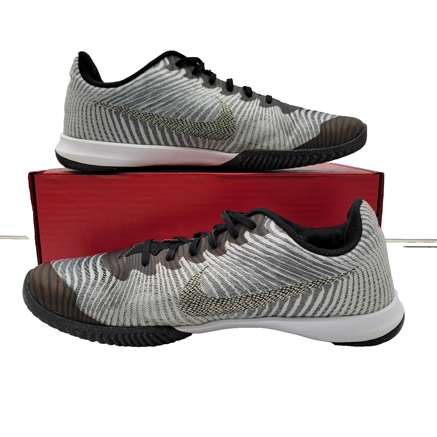 Nike Kobe 11 Elite Low Shoes Men Sz 12 Black Wht Gold 818952005 Basketball