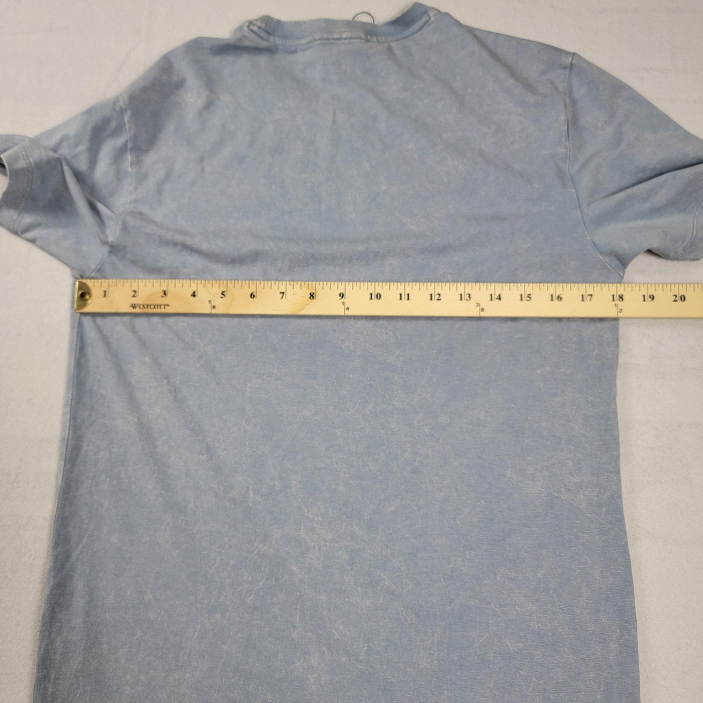 VRST Essential Pocket Shirt Mens Sm Muted Denim Breathable Custom Dyed Tee