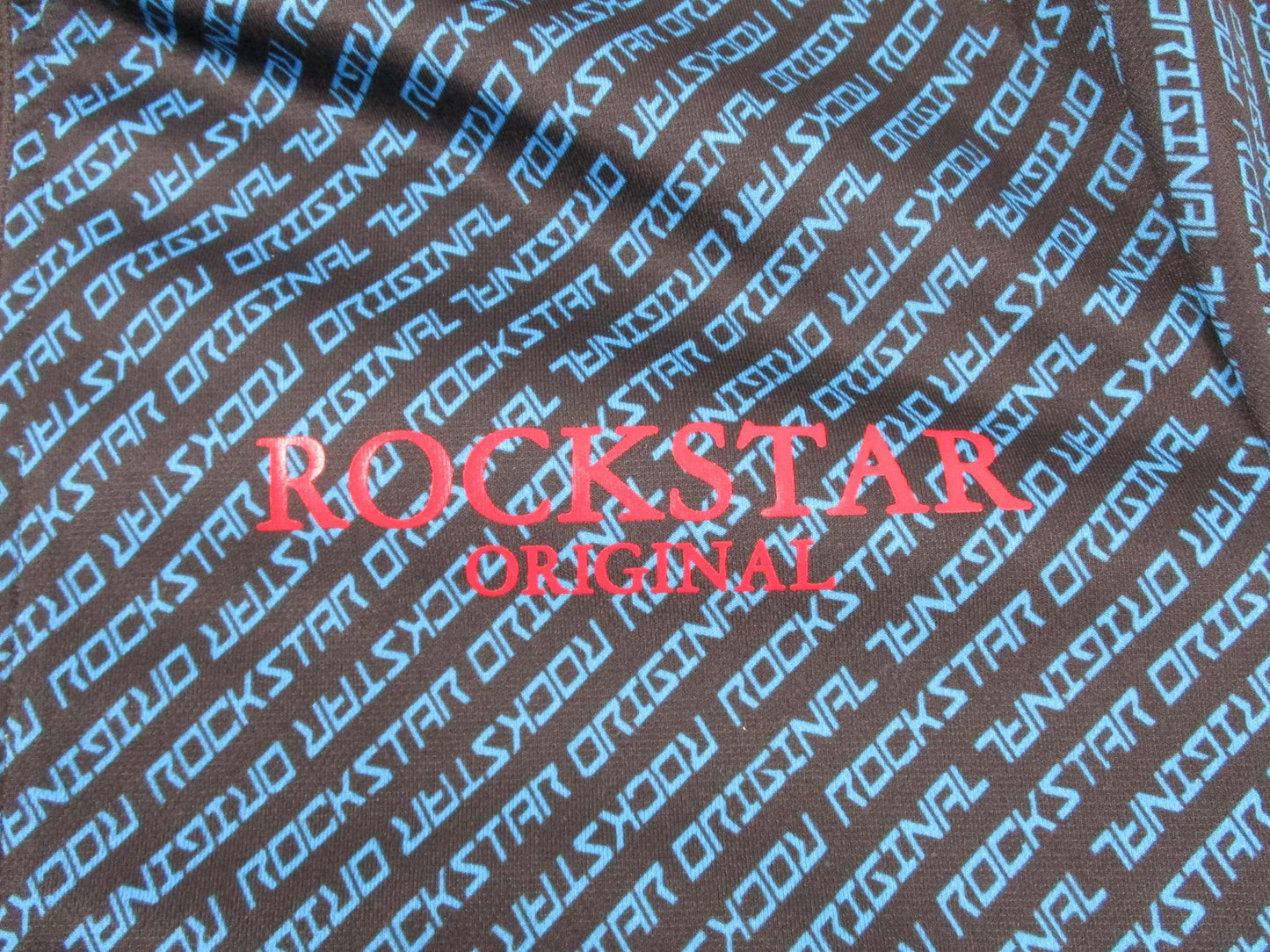 Rockstar Original Tracksuit Set Mens Large Black Blue Logo Track Sweatsuit Zip1
