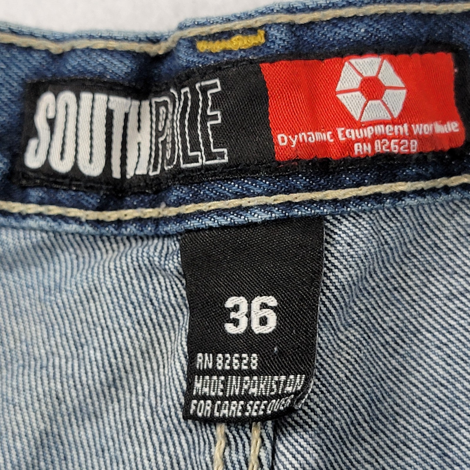 Southpole Jeans Men 36 Blue Denim Carpenter Baggy Loose Fit Hammer Loop Y2K 11897