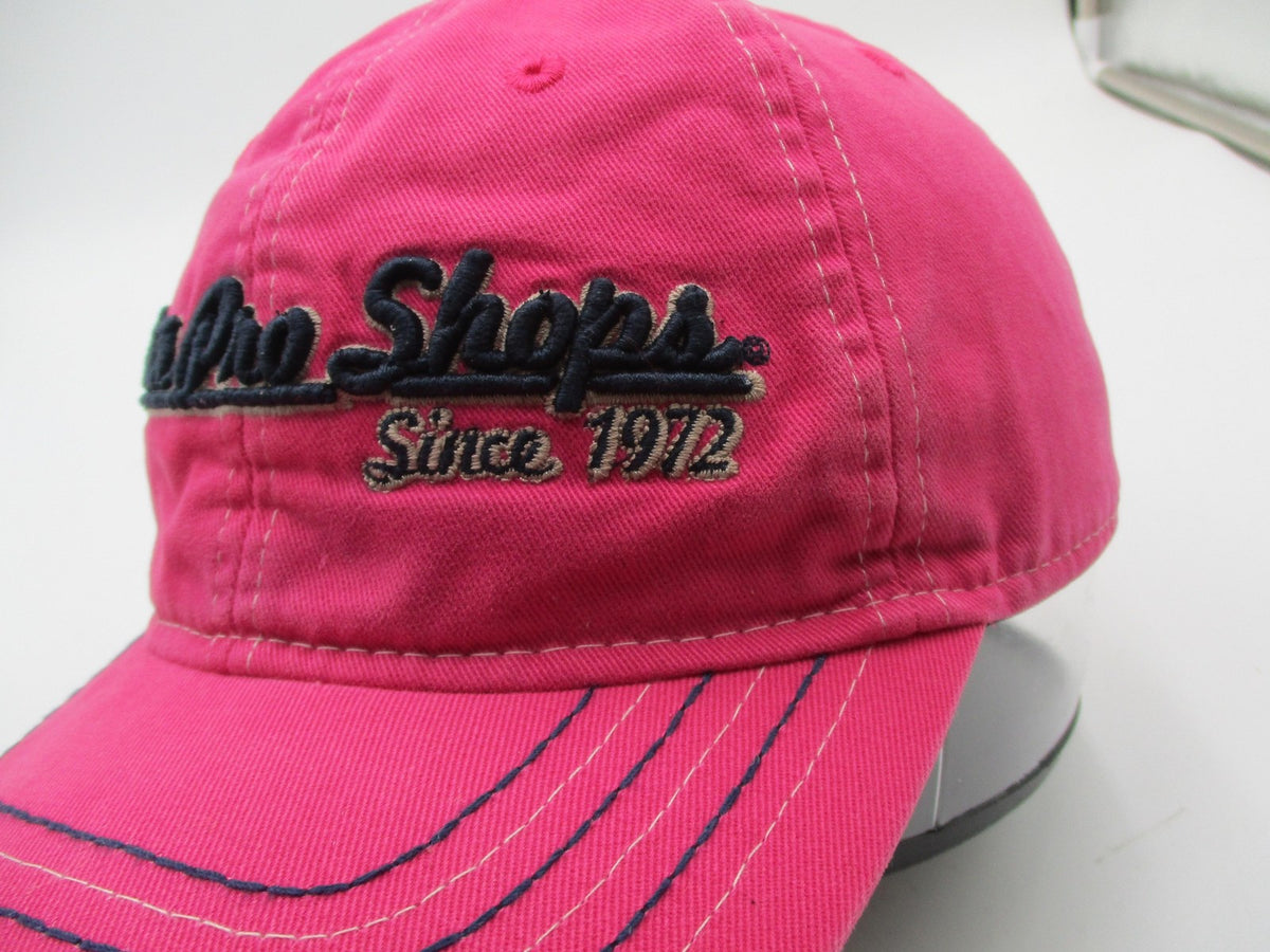 Bass Pro Shops Hat Cap Strap Back Mens One Size Pink Gone Fishing Baseball Logo3