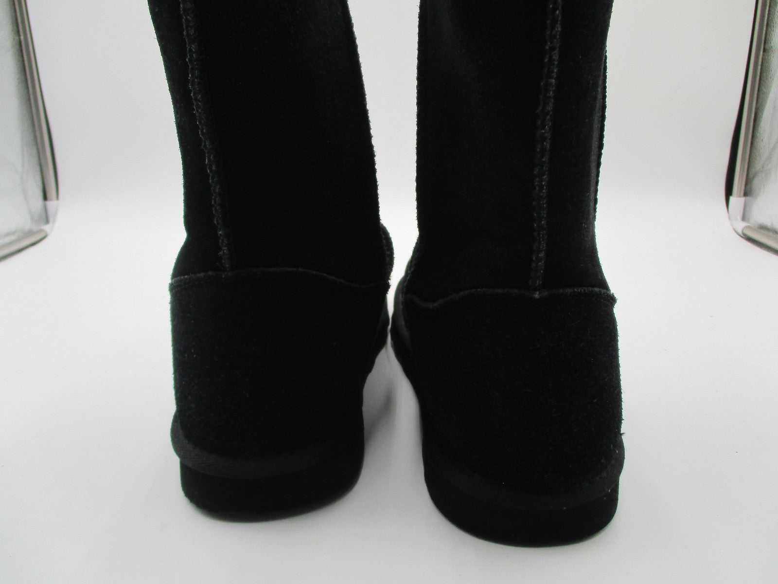 Time And Tru Boots Womens Size 10W Black Leather Shearling Lined Winter Snow5