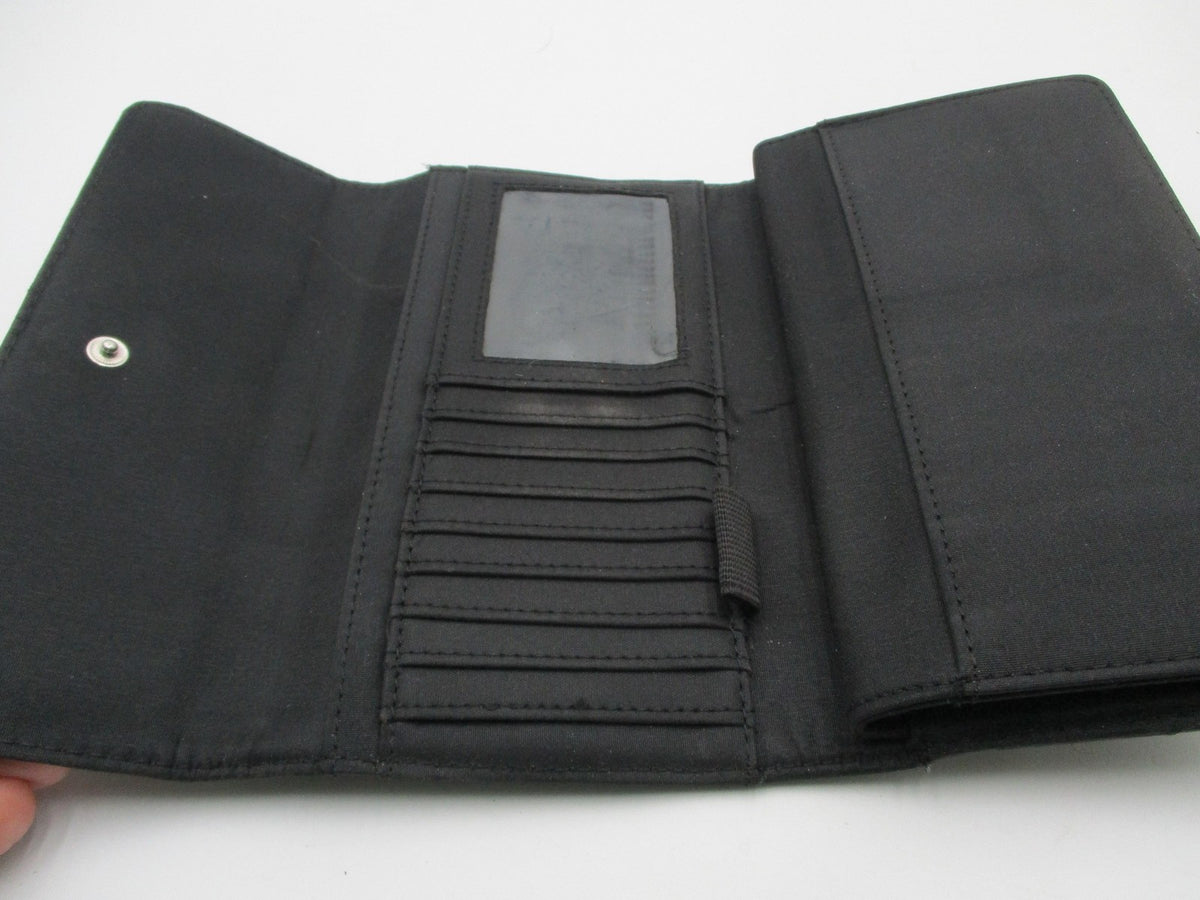 Tommy Hilfiger Wallet Womens One Size Black Geometric Checkbook Wristlet6