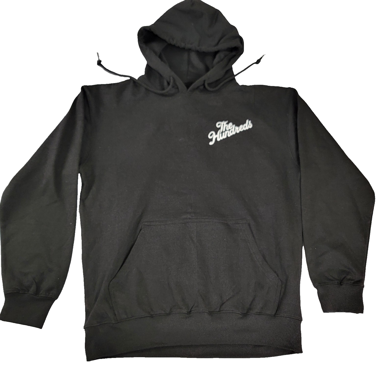 The Hundreds Forever Slant Script Pullover Hoodie Mens Medium Black