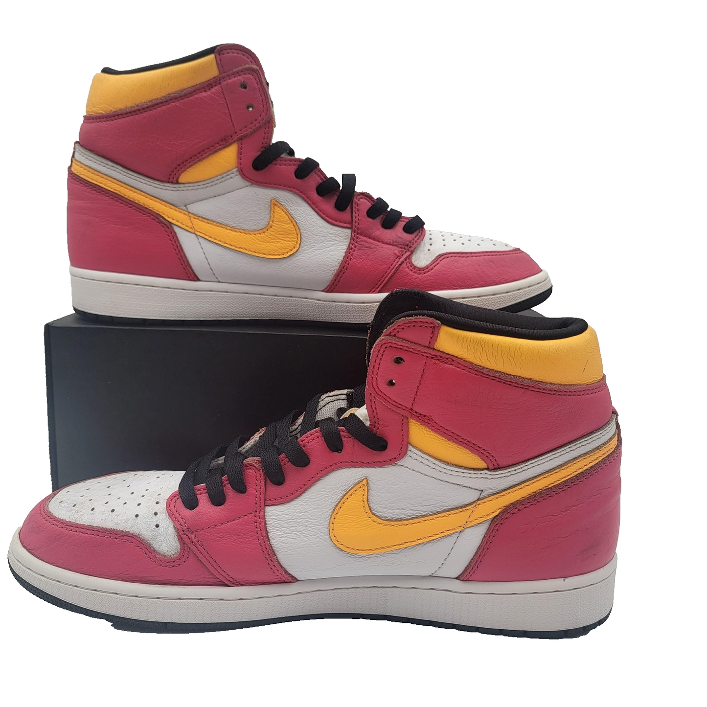 Nike Air Jordan 1 Retro High OG Shoes Mens Sz 13 Light Fusion Red 555088603 1A61