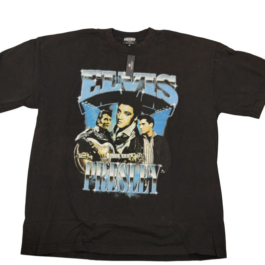 HSTRY by NAS Elvis Presley 2Pack XL T Shirts NWT Black & White