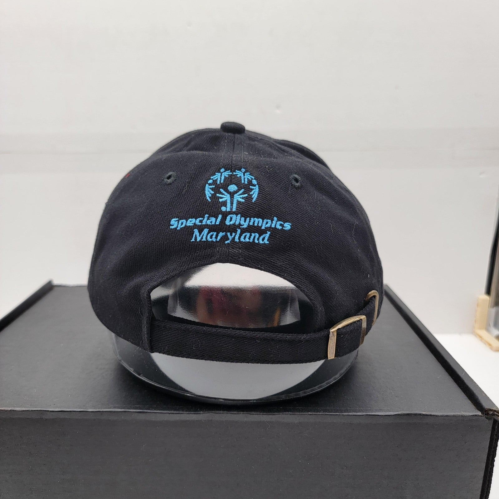 Maryland Law Enforcement Hat Cap Strap Back Torch Run Special Olympics Mens Poli3