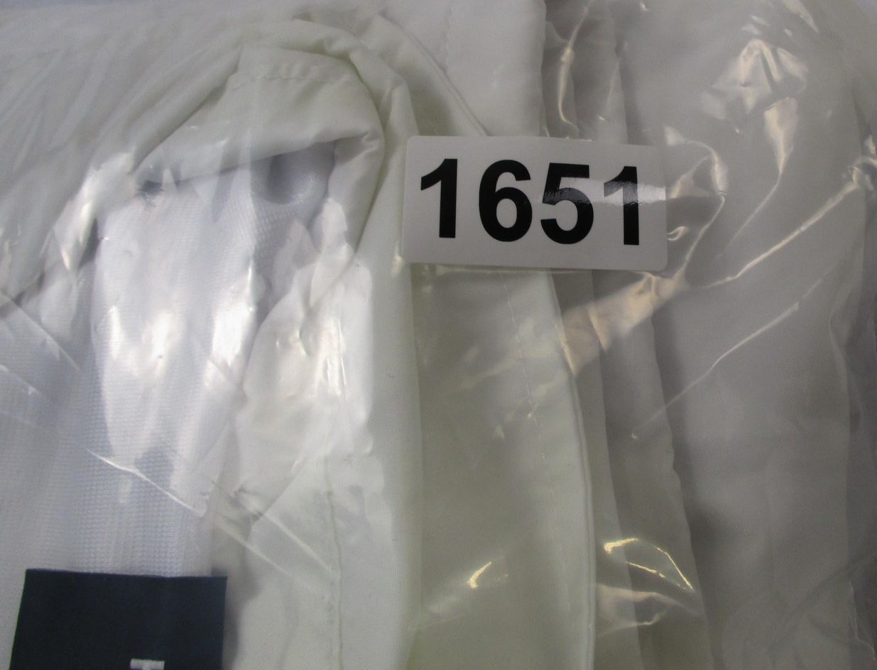 HUF Jacket Mens Large White Coach Windbreaker Snap Front Skateboarding 165113