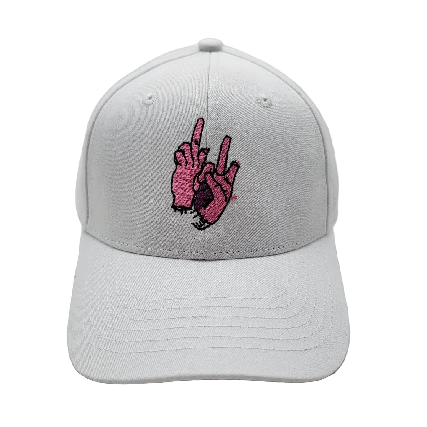 THC The Hideout Clothing Blank Letters Dad Cap White/Flamingo Pink 1 of 1000