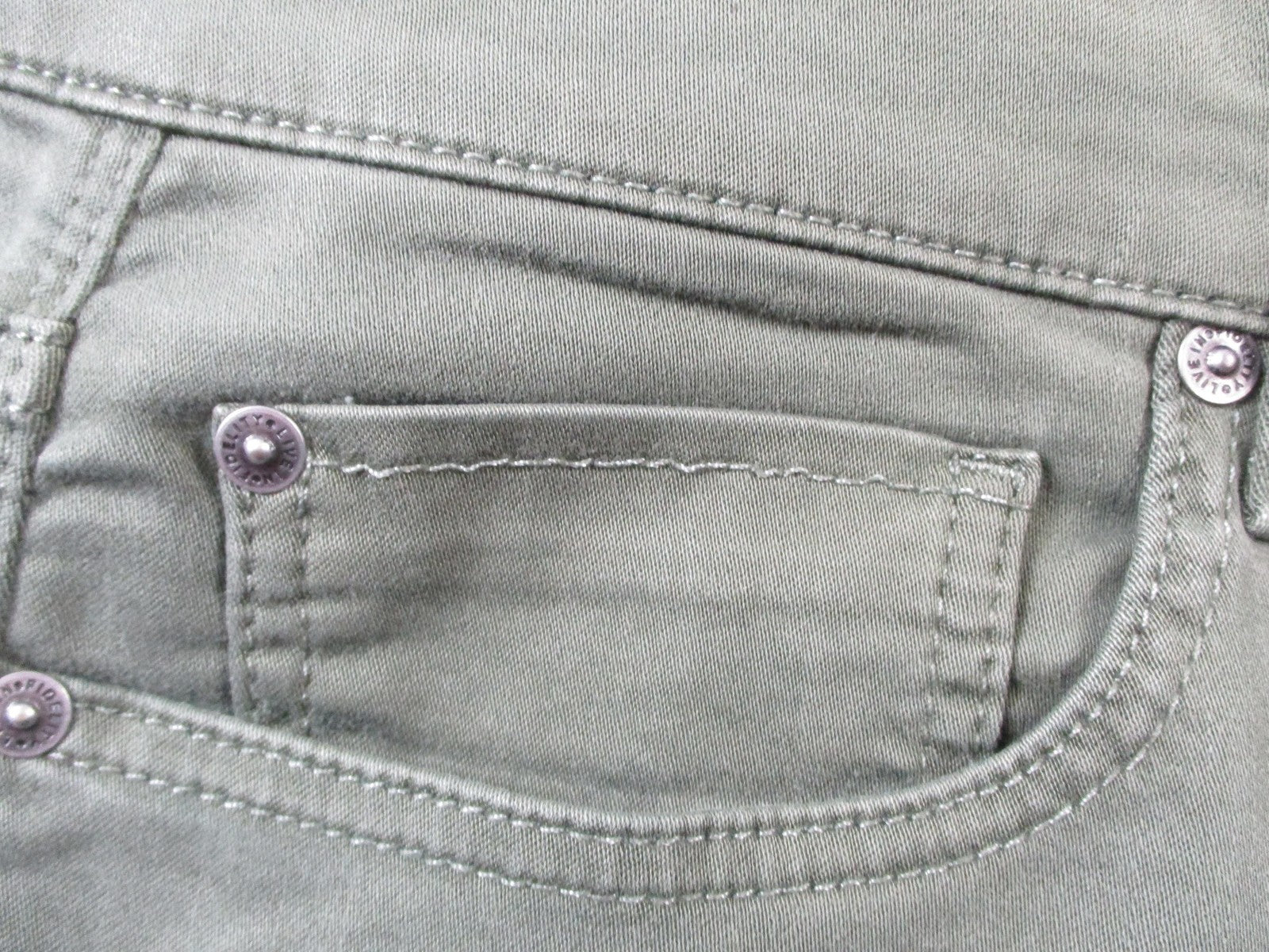 Fidelity Denim Jeans Mens 32x32 Green Slim Straight Stretch Denim Pants
