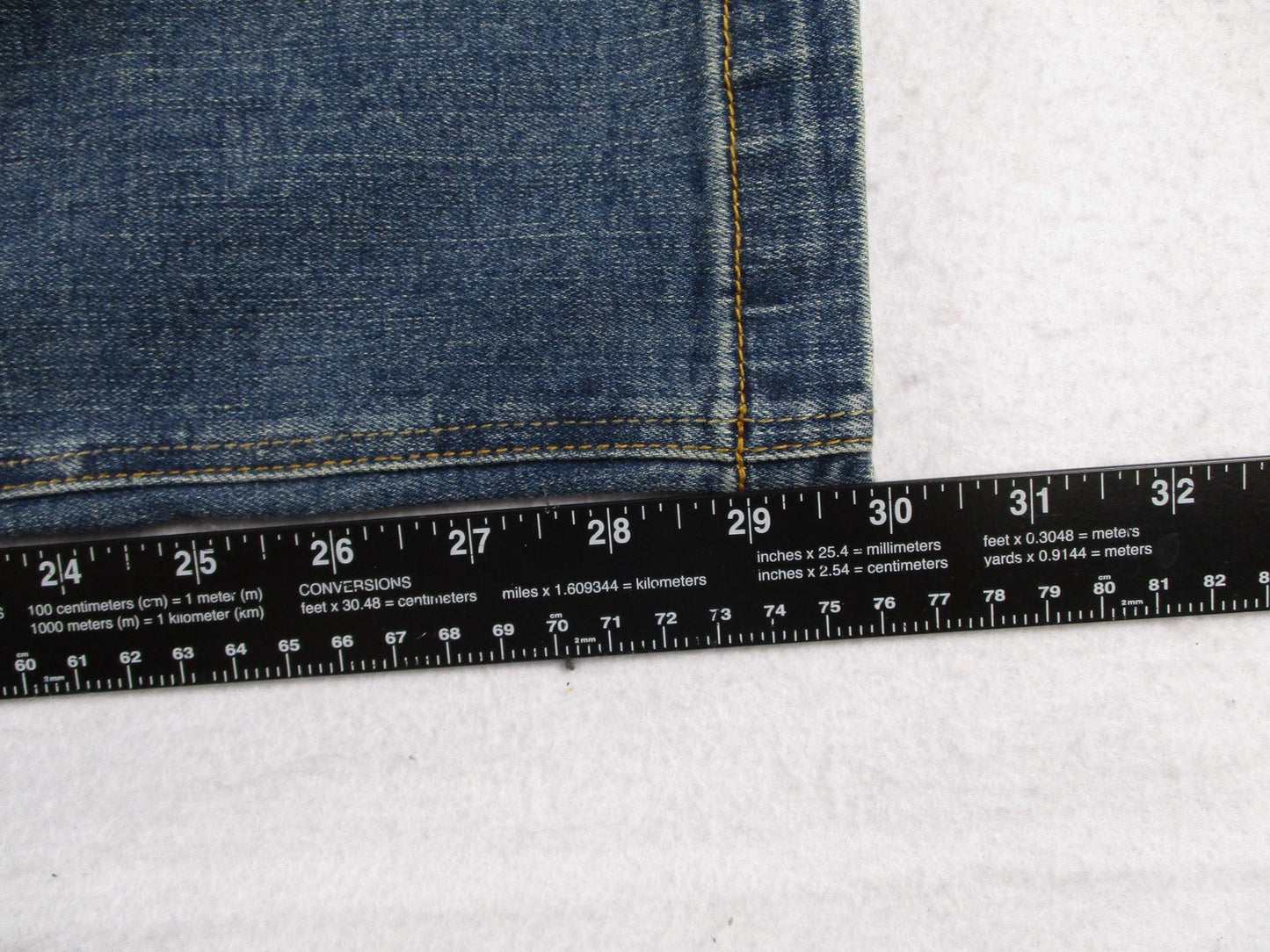 PrAna Axiom Jeans Mens 34x30 Blue Antique Stone Wash Straight Leg Stretch Denim8