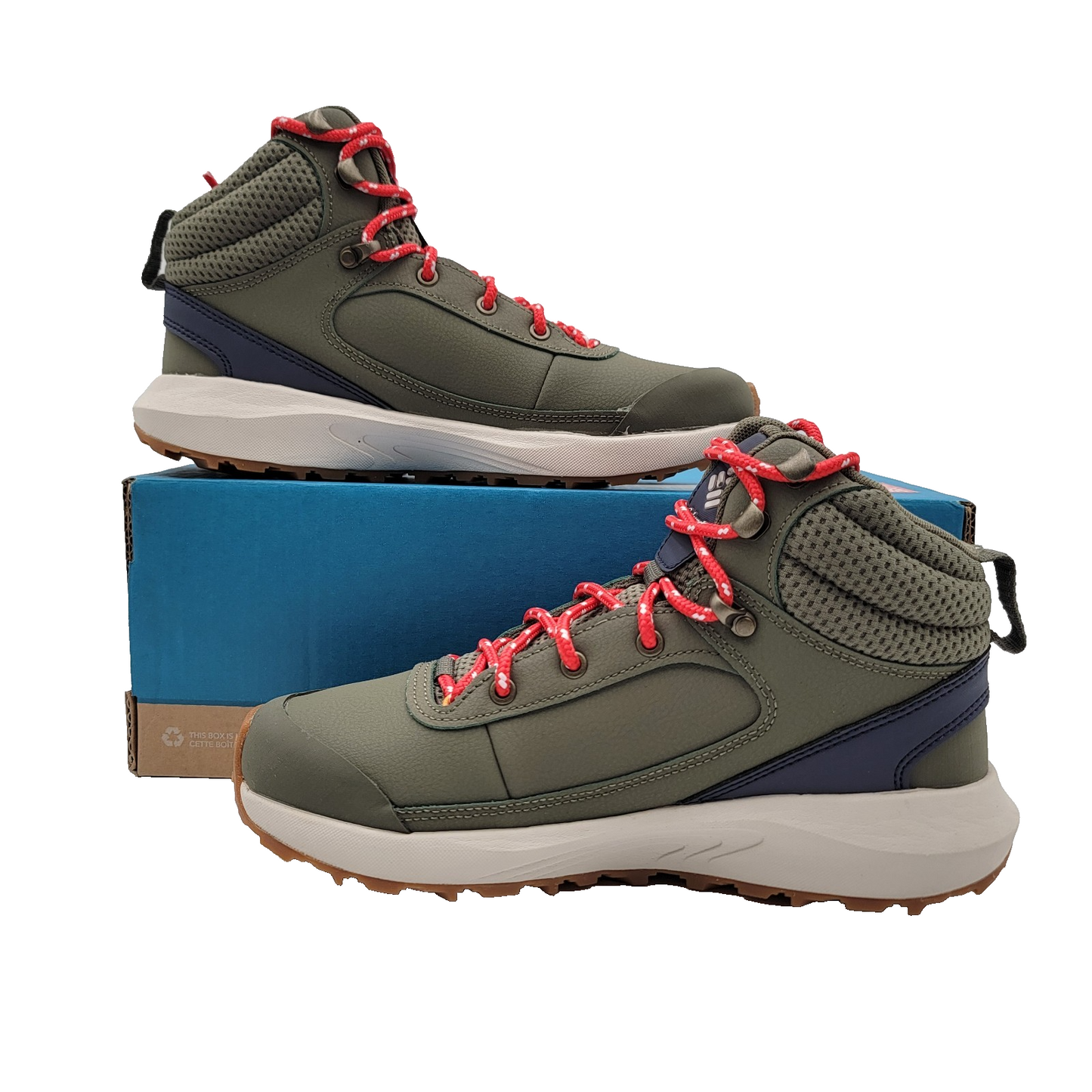 Columbia Trailstorm Peak Mid Women’s 7 Stone Green Hiking Boots New in Box1