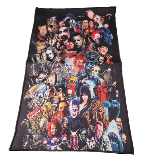 I ❤️ Horror Rug 31" x 19" Features your favorite TV and Movie Horror Characters0
