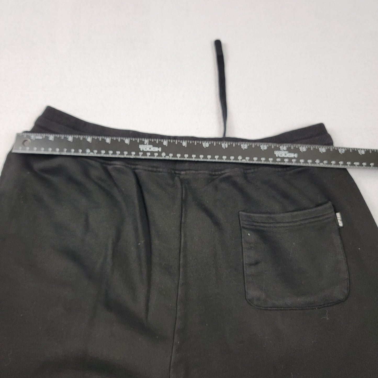 EPTM Black Sweatpants Men XL 36 Open Hem Straight Leg Pocket Pants Excellent11924