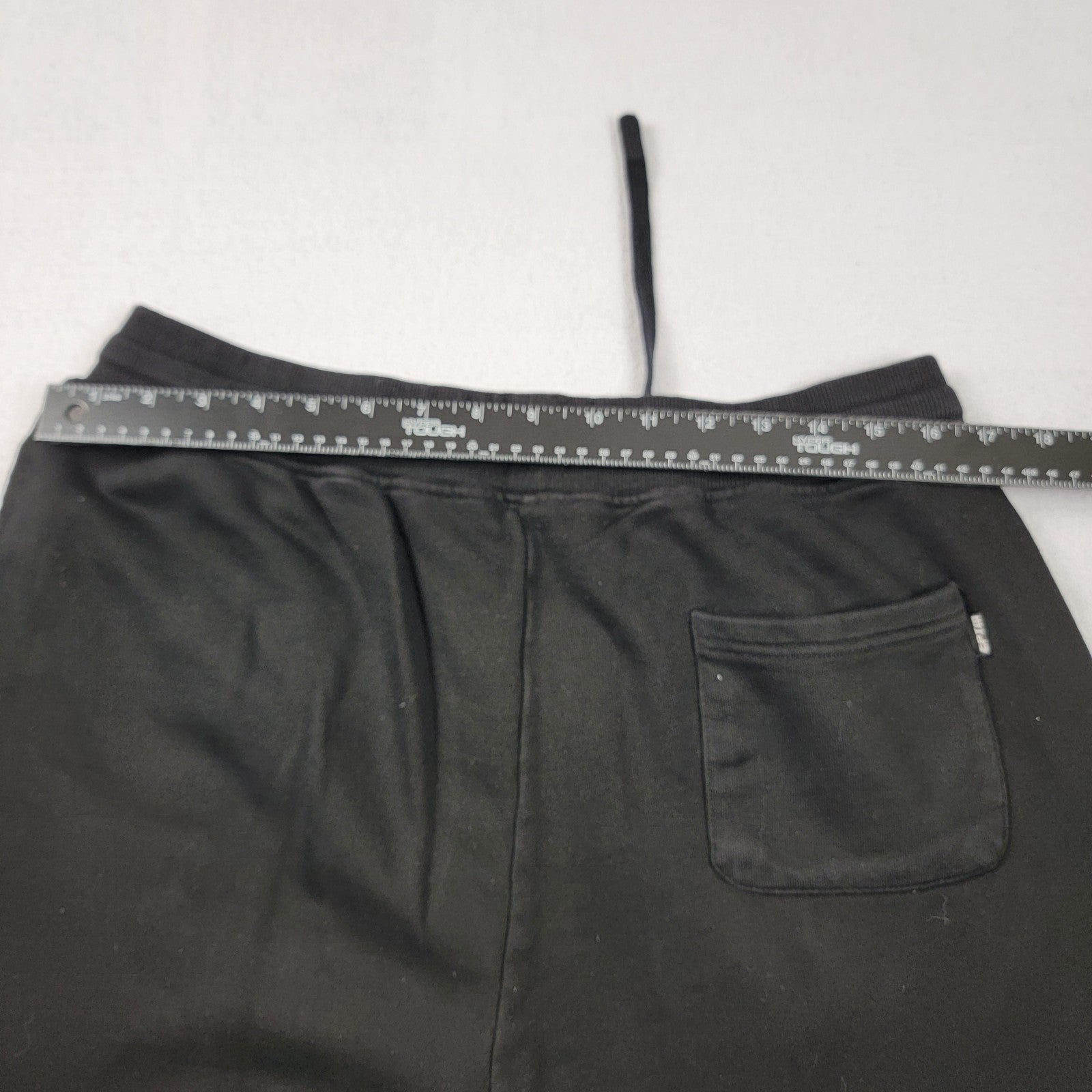 EPTM Black Sweatpants Men XL 36 Open Hem Straight Leg Pocket Pants Excellent11924