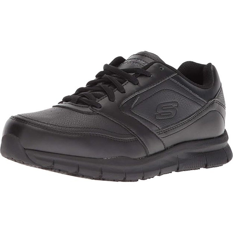 Skechers Slip Resistant Work Relaxed Fit Nampa  Black Womens Sz 7.51