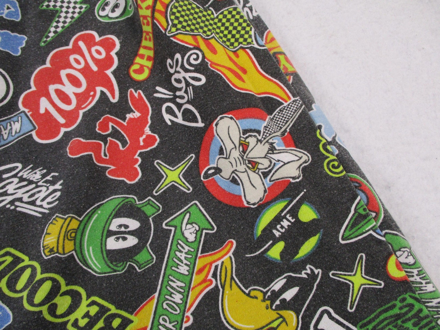 Looney Tunes Pajama Pants Mens Large Black Cartoon Characters Graphic Sleep3