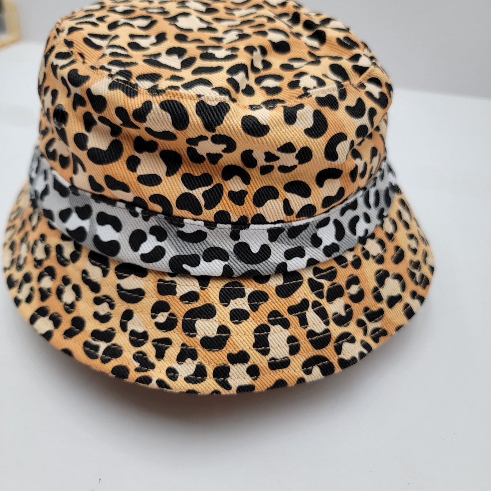 The Hideout Clothing Frosty Tropics Leopard Denim Bucket Hat Only 100 Made1