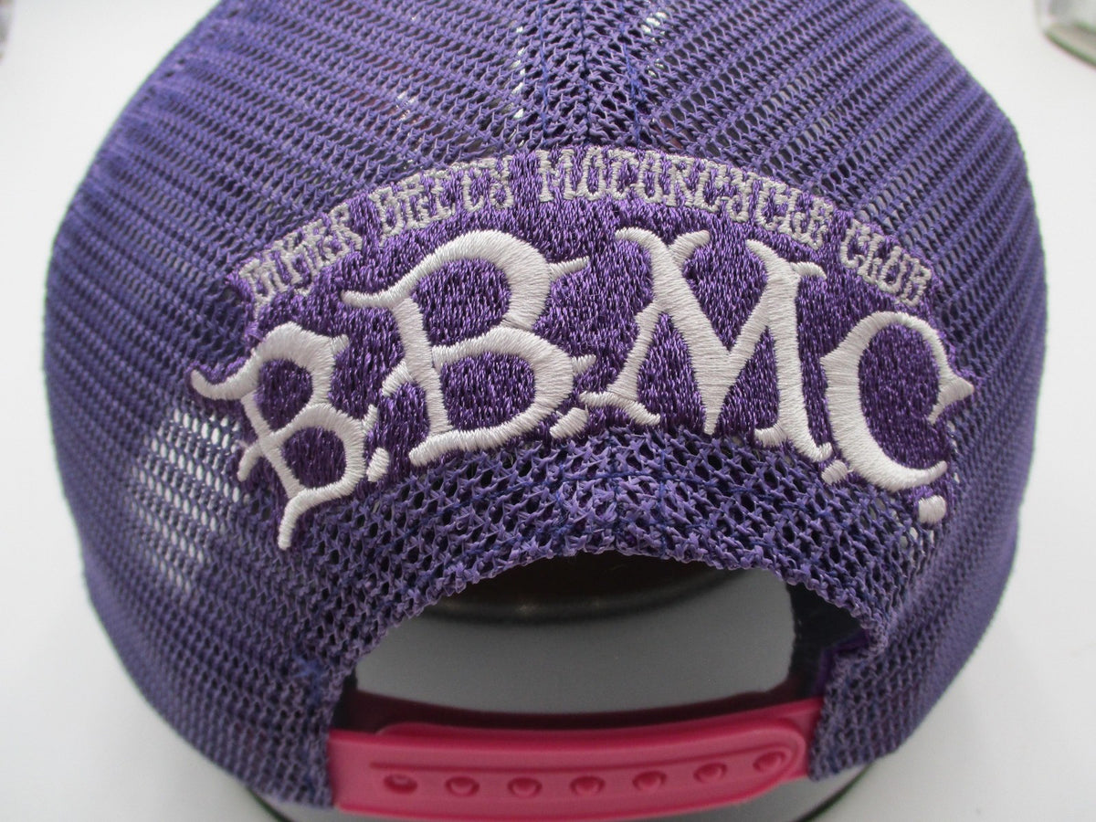 Betty Boop Headgear Classics Hat Cap Snap Back Adjustable Womens Purple Camo2