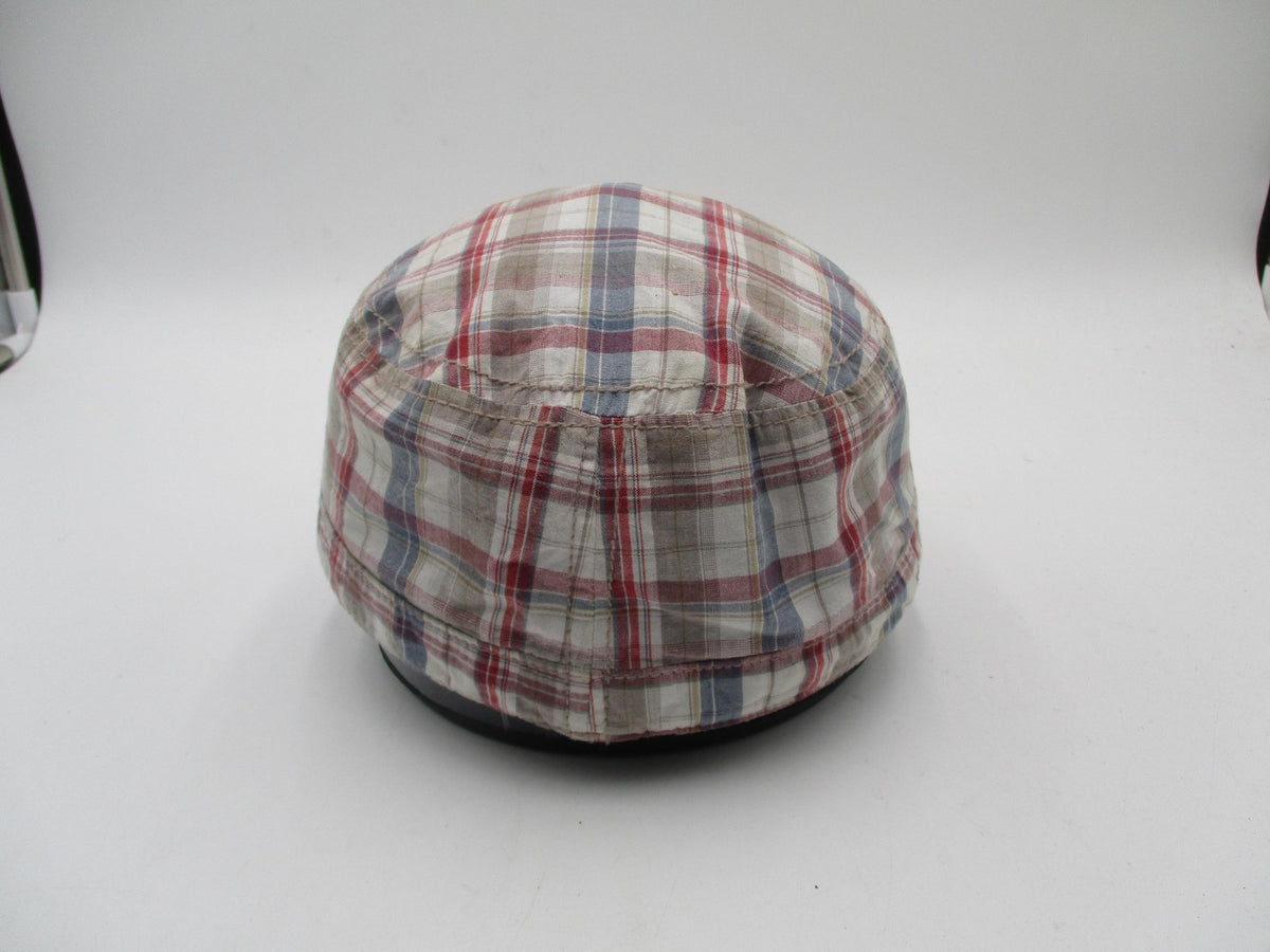 Ben Sherman Hat Cap Fitted Mens L/XL Multicolor Plaid Army Lined Lightweight5