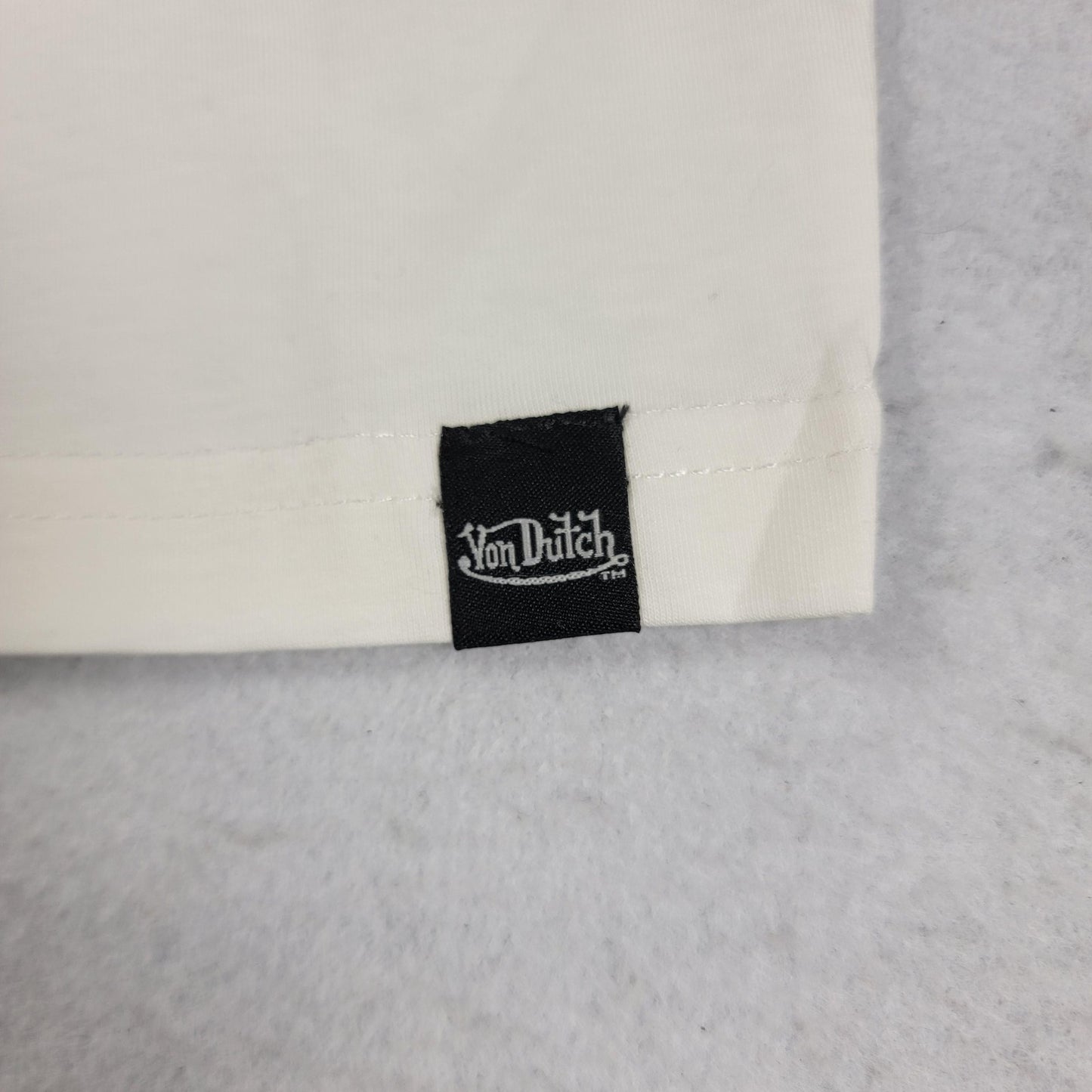 2 pack Von Dutch white Crop Tee+Honey Tie Dye Tee Shirt Womens Sz S 11268