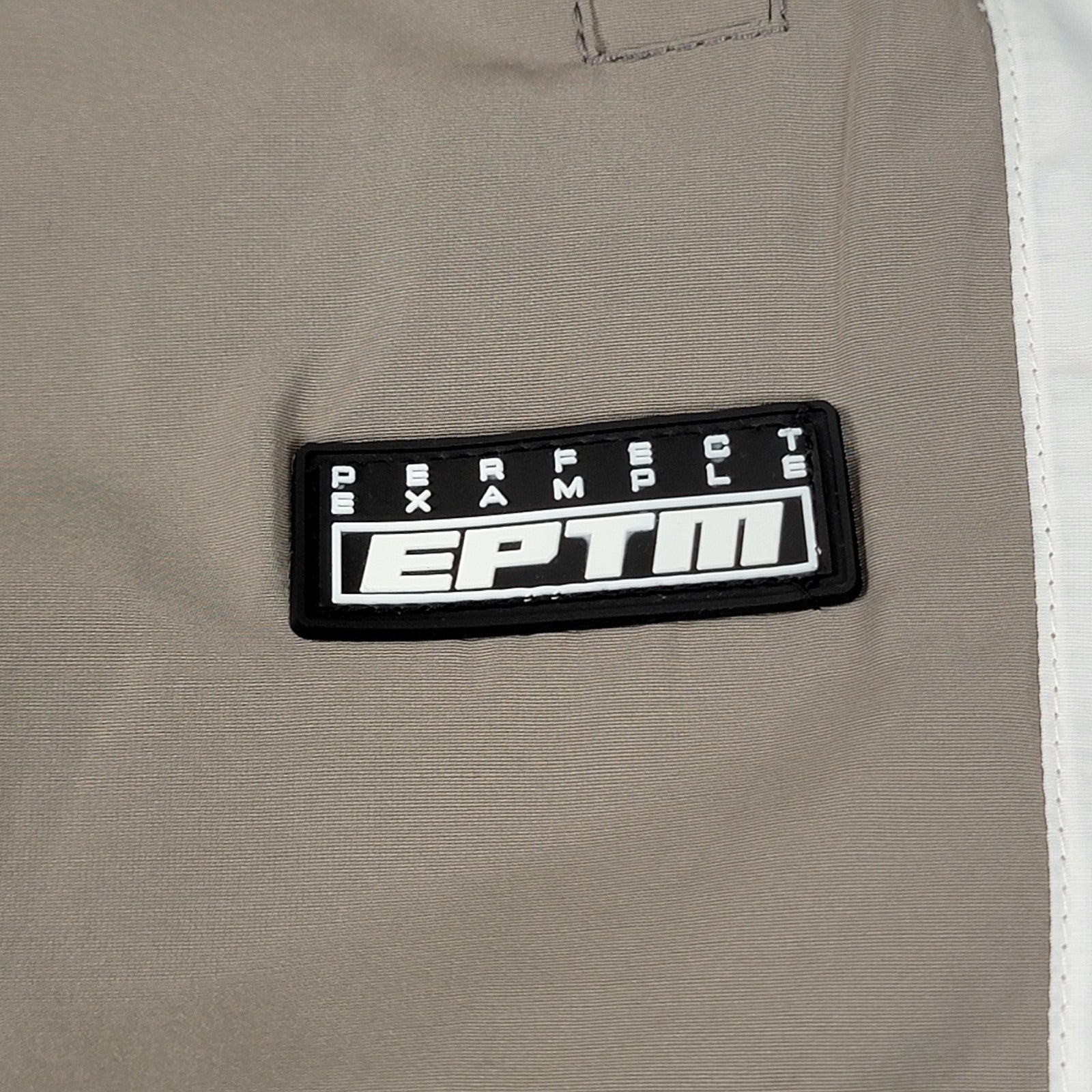 EPTM Perfect Example Men’s Tearaway Track Pants Beige White Black Size S